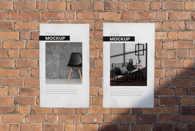 Urban Poster Grey Concrete Mock Up Psd