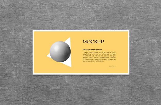 Urban Poster Grey Concrete Mock Up Psd