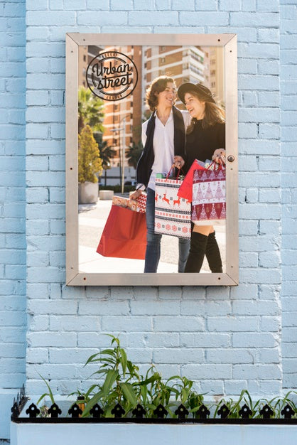 Urban Street Billboard Mock-Up Psd
