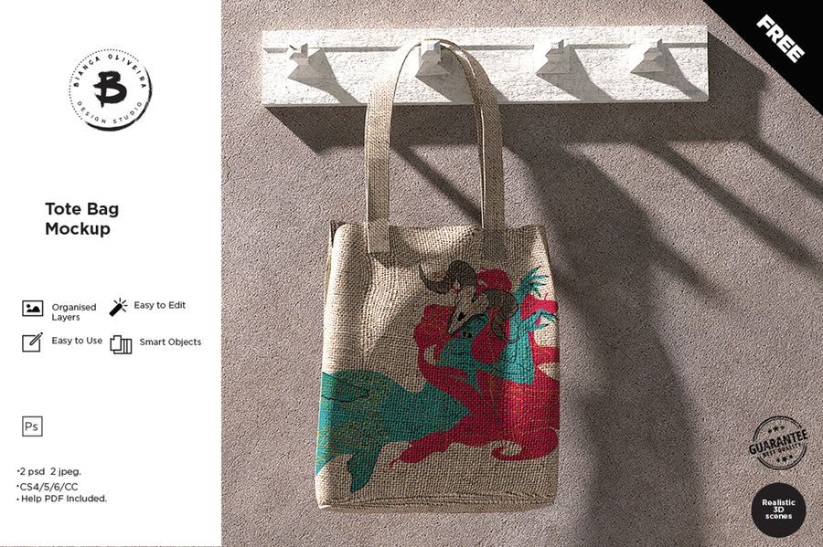 Urban Style Totebag Mockup