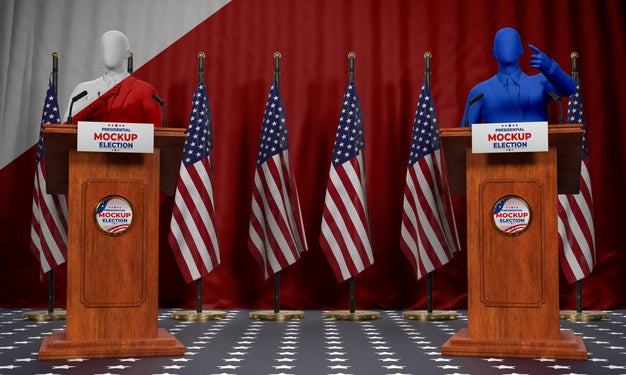 Us Elections Concept Mock-Up Psd
