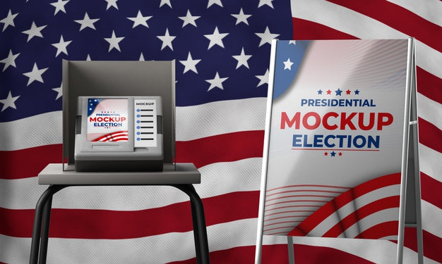 Us Elections Concept Mock-Up Psd