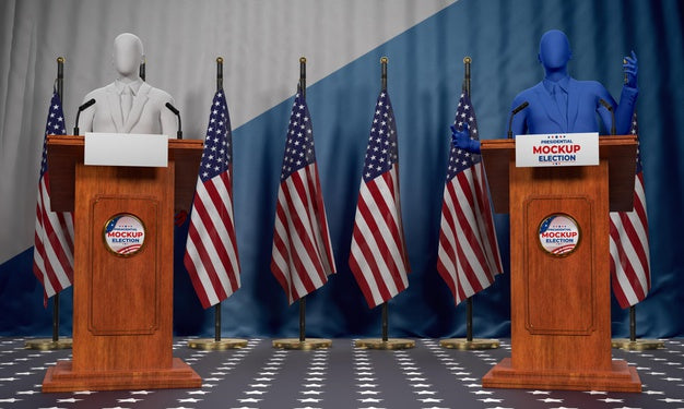 Us Elections Concept Mock-Up Psd