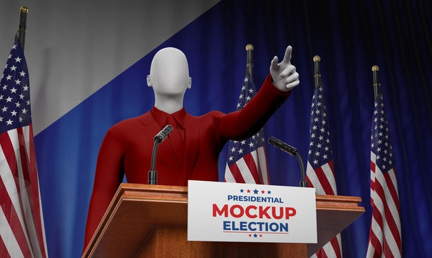 Us Elections Concept Mock-Up Psd