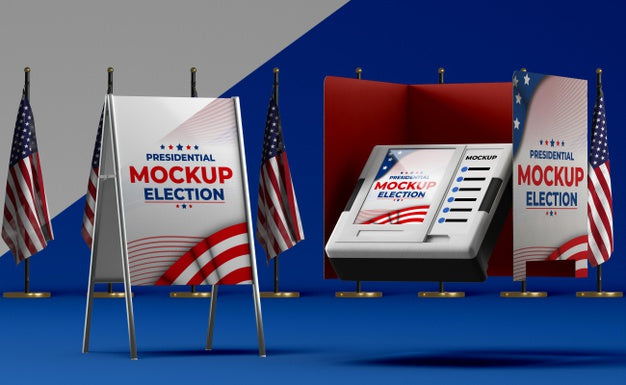 Us Elections Concept Mock-Up Psd