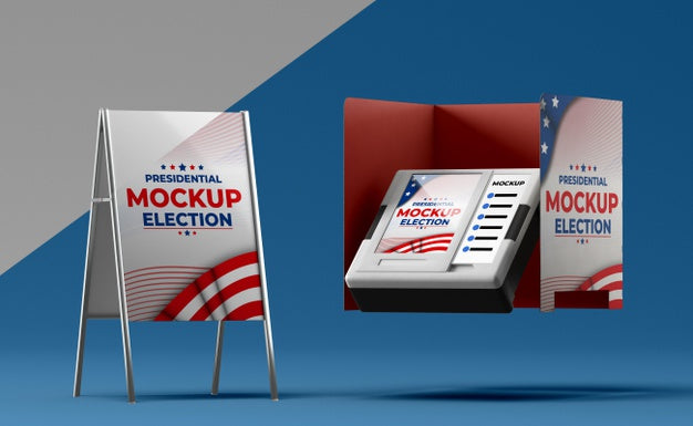 Us Elections Concept Mock-Up Psd