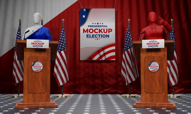 Us Elections Concept Mock-Up Psd