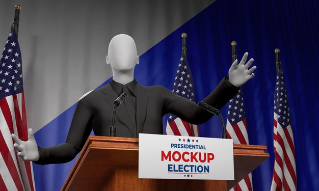 Us Elections Concept Mock-Up Psd