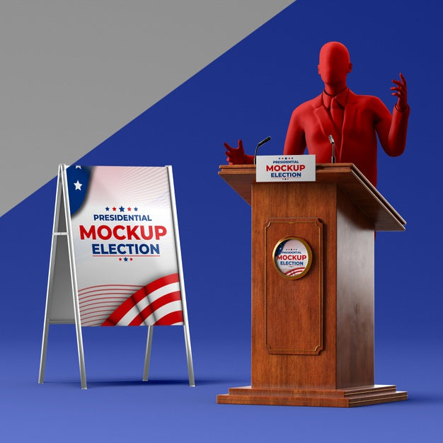 Us Elections Concept Mock-Up Psd