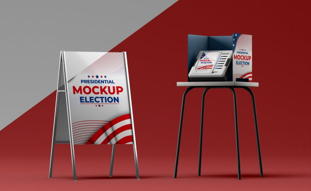 Us Elections Concept Mock-Up Psd