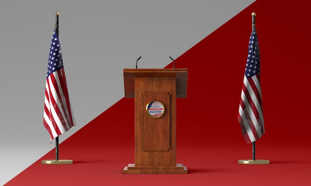 Us Elections Concept Mock-Up Psd