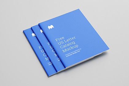 Us Letter Catalog Mockup
