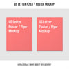 Us Letter Flyer Or Poster Mockup Next To Each Other Psd