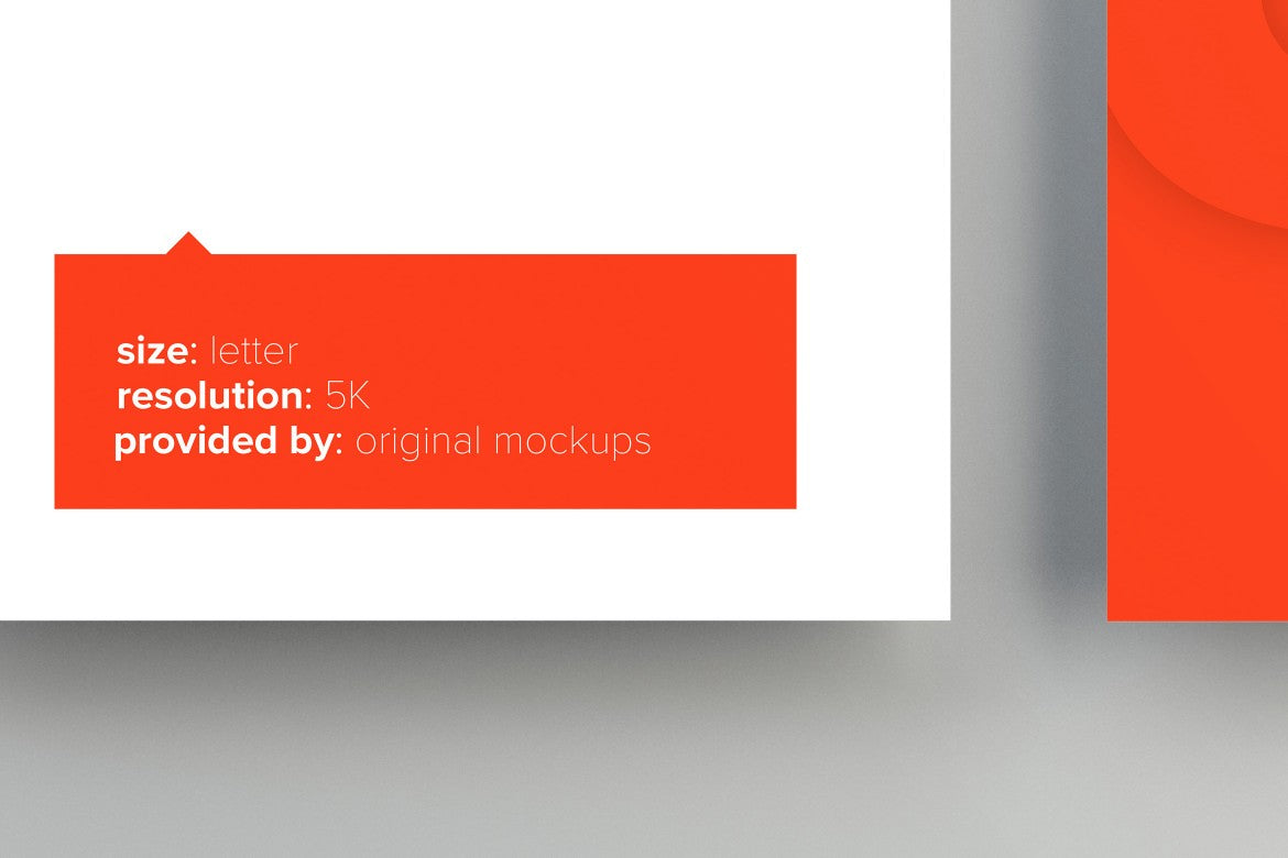 US Letter Stationery Papers High Resolution (Mockup)