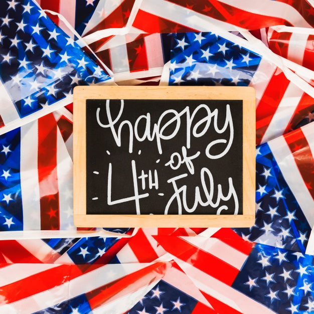 Usa Independence Day Mockup With Slate Psd