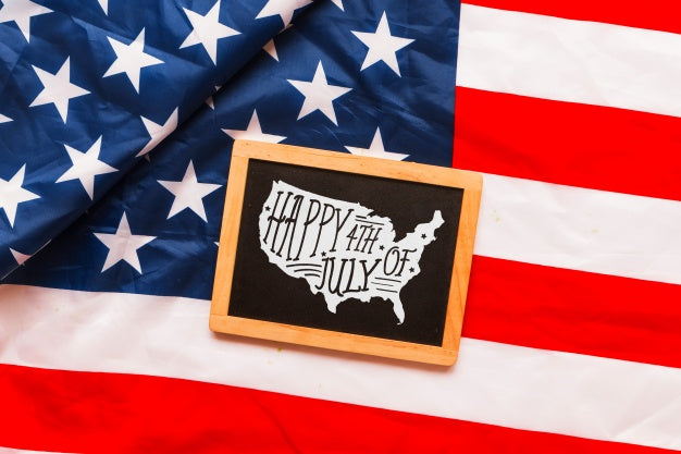 Usa Independence Day Mockup With Slate Psd