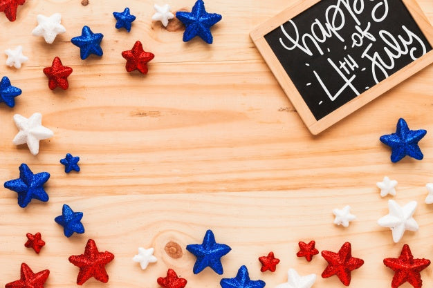 Usa Independence Day Mockup With Slate Psd