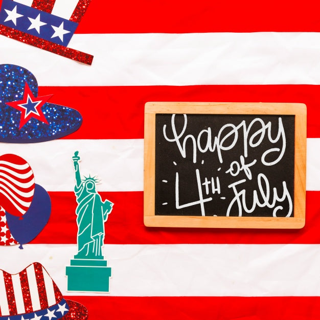 Usa Independence Day Mockup With Slate Psd