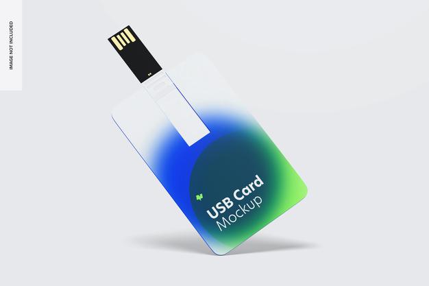 Usb Card Mockup Psd