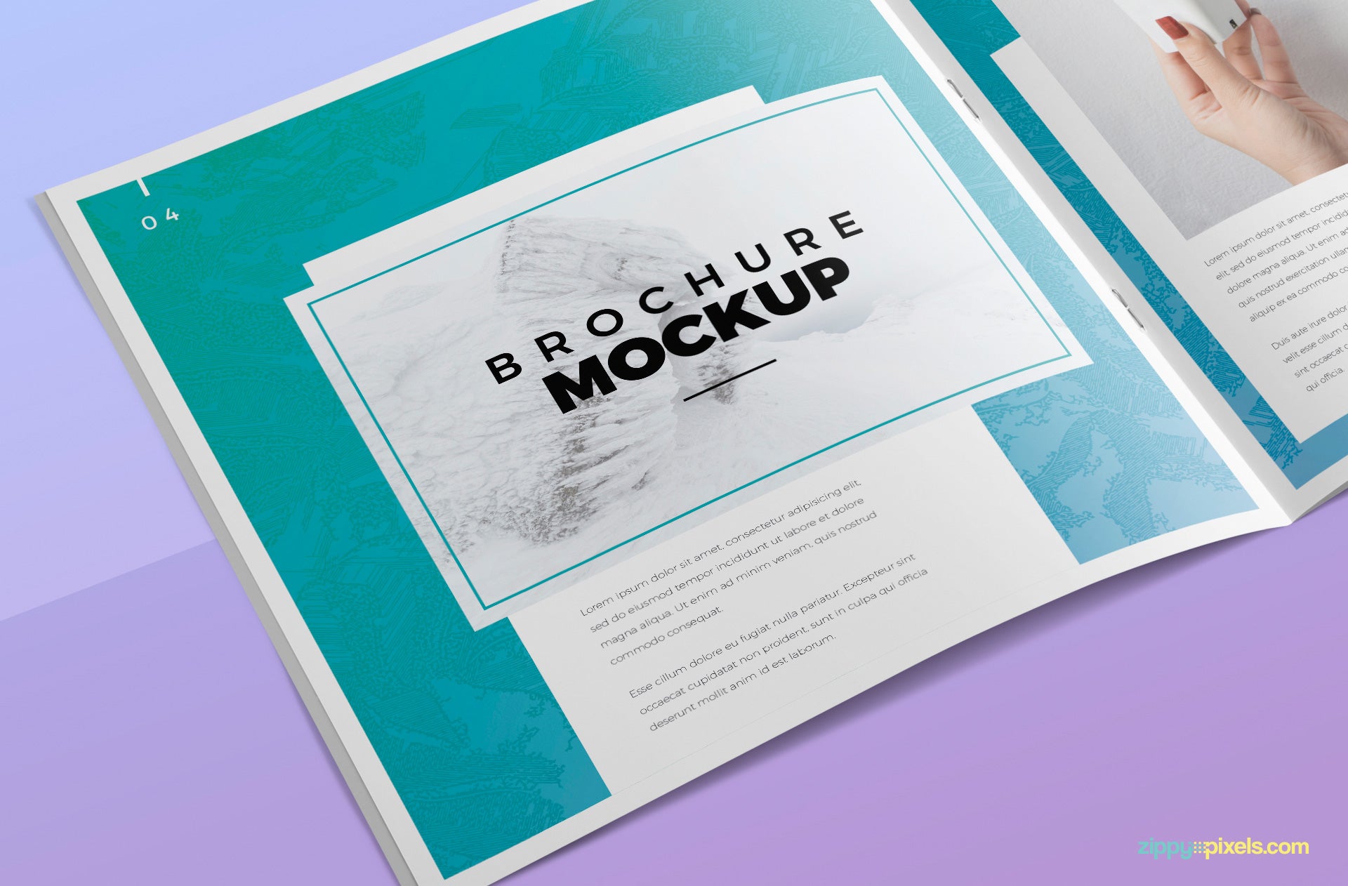 Square Brochure Mockup