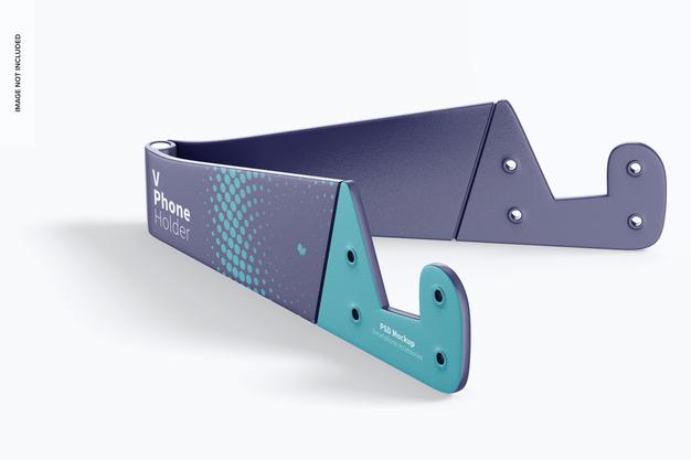 V Phone Holder Mockup Psd