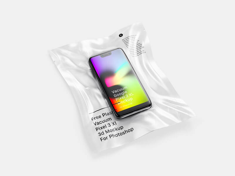 Vacuum Plastic Pixel 3 Xl Mockup