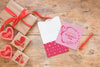 Valentine Card Mockup With Composition Of Objects Psd