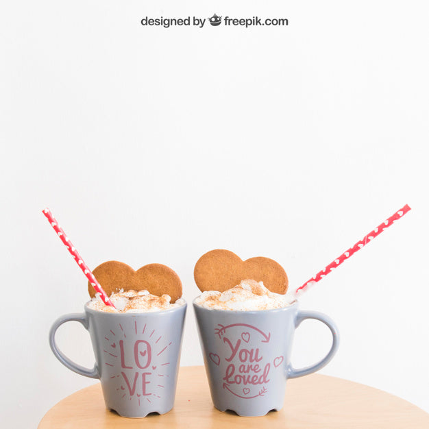 Valentine Cup Mockup Psd