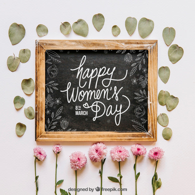 Valentine Elements And Frame Mockup Psd