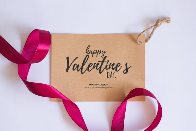 Valentine Elements Mockup Psd