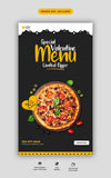 Valentine Food Menu And Delicious Pizza Instagram And Facebook Story Template Psd