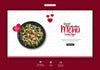 Valentine Food Menu And Restaurant Web Banner Template Psd