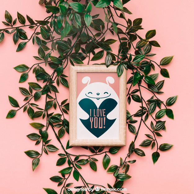 Valentine Frame Mockup Psd