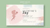 Valentine'S Day Banner Template With Angel Psd
