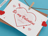 Valentines Day Card Mockup Psd