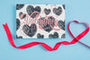 Valentines Day Card Mockup With Ribbon Psd
