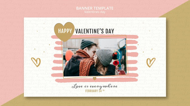 Valentine'S Day Concept Banner Template Psd