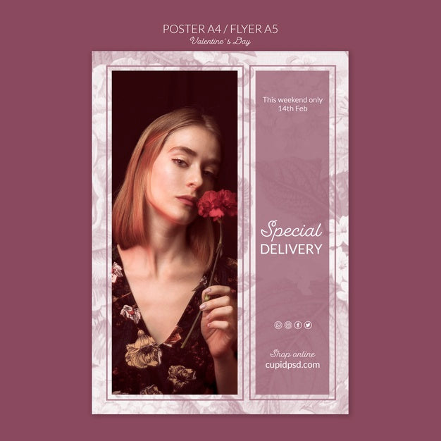 Valentine'S Day Concept Mock-Up Psd