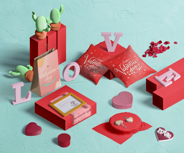 Valentine'S Day Concept Mock-Up Psd