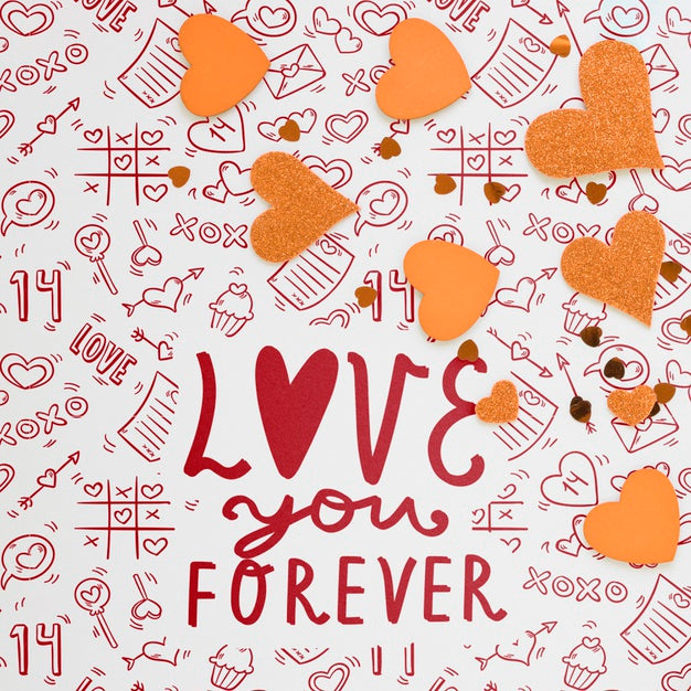 Valentine'S Day Concept Mock-Up Psd