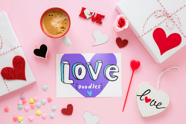 Valentine'S Day Concept Mock-Up Psd