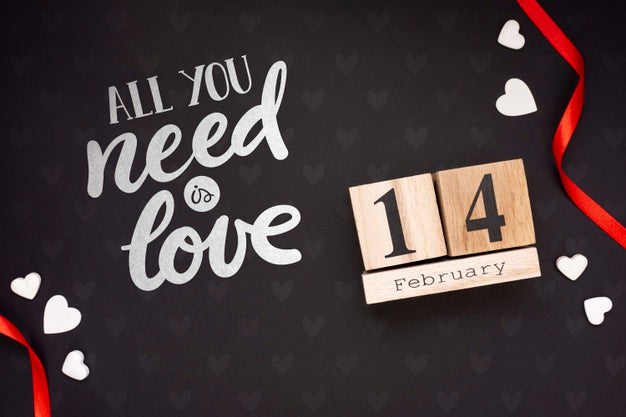 Valentine'S Day Concept Mock-Up Psd