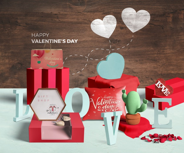Valentine'S Day Concept Mock-Up Psd