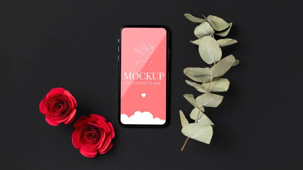 Valentine'S Day Concept Mock-Up Psd