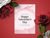 Valentines Day Flyer Mockup Psd