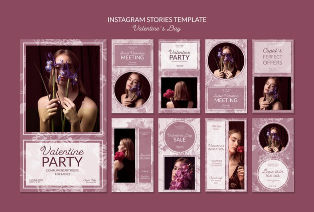 Valentine'S Day Instagram Stories Template Psd