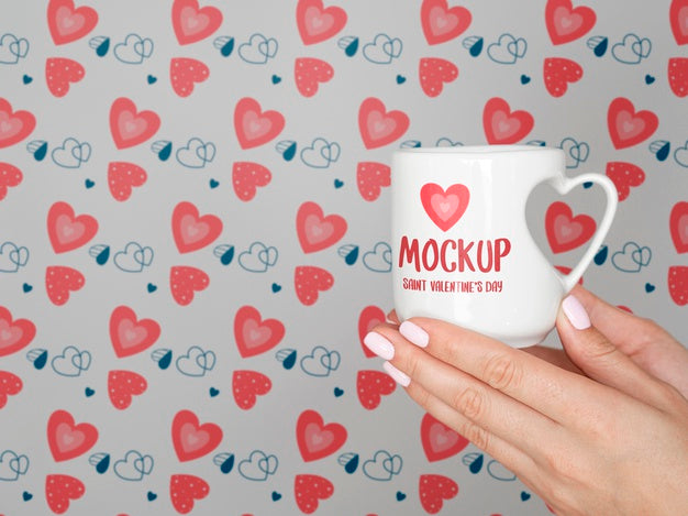 Valentine'S Day Minimal Concept Mock-Up Psd