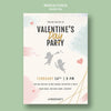 Valentine'S Day Party Invitation Flyer Psd
