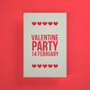 Valentine'S Day Party Invitation Psd