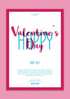 Valentines Day Poster Mockup Psd